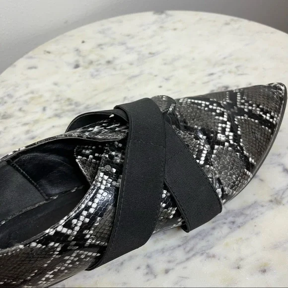 Asos Shoes Size 9 snakeskin flats pointy toes - Picture 6 of 6